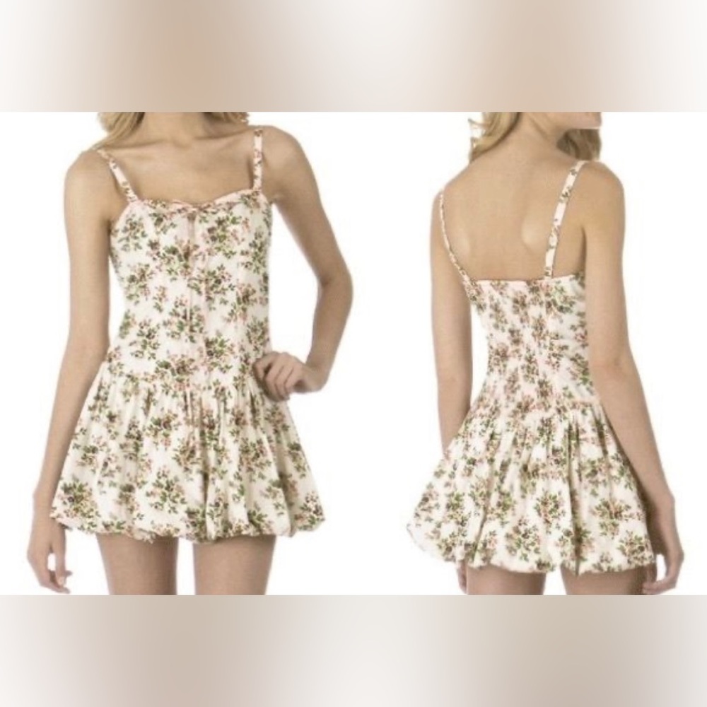 Coquette Floral bubble Mini Dress